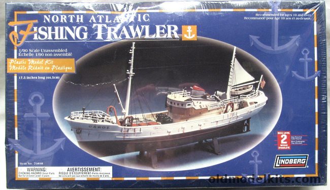 Lindberg 1/96 North Atlantic Fishing Trawler - (Ex-Pyro and Life-Like), 70898 plastic model kit